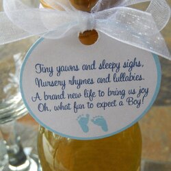 Admirable Baby Boy Shower Poem Favor Tags For Mini Wine Request Something Order Custom Made Just
