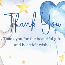 Exceptional Thank You For Baby Shower Gift Store Sale Image