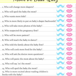 Sterling Mom Or Quiz Free Printable For Baby Shower Daddy Mommy Game Games Vs Blue Pink Know Color Yellow