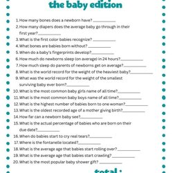 Eminent Fun Baby Shower Trivia Questions To Use At Your Next