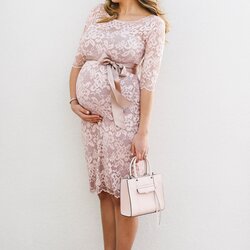 Cool Pin On Dresses Maternity Dress Pink Lace Blush Baby Shower Girl Beautiful Outfits Plus Size Bond Glam