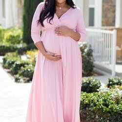 Splendid Plus Size Pink Maternity Dresses For Special Occasions Shower Wrap Niche Jumbled