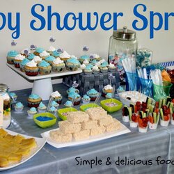 Superb Baby Shower Snacks Boy Food Finger Foods Boys Decorations Easy Cheap Party Jungle Splendid Beautiful