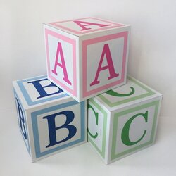 Legit Alphabet Blocks Baby Decor Shower Block Nursery
