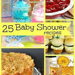 Great Baby Shower Recipes Collage