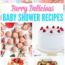 Superb Berry Baby Shower Recipes Spoonful Of Flavor Strawberry Cake Layer Including Ricotta Balsamic Whipped