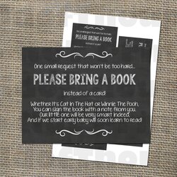 Please Bring Book Instead Of Card Insert For By