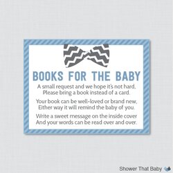 Outstanding Bow Tie Baby Shower Printable Bring Book Instead Of Card