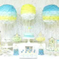 Super Party Inspirations Up Away Baby Shower Balloon Air Hot Decorations Table Theme Boys Showers Coated