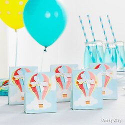 Sublime Up And Away Baby Shower Ideas Party City Sweet Favors Grouping Idea Looks Display