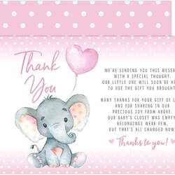 Perfect Template For Baby Shower Thank You Cards