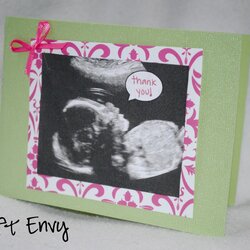 Out Of This World Craft Envy Baby Shower Thank Cards Card Gift Ultrasound Gifts Girl These Visit