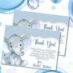 Fine Pin On Baby Shower Thank You Cards Appreciation Elephant Showers