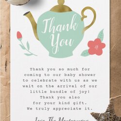 Sublime Shower Thank You Note Wording Cards Yous Throwing Gifts