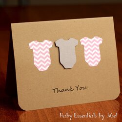 High Quality Set Of Thank You Cards Baby Shower Gifts Chevron Card Gift Make Handmade Similar Items Spice