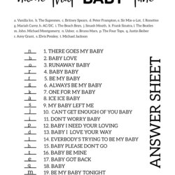 Super Baby Shower Game Ideas Free Maybe Jamie Answers Name That Tune