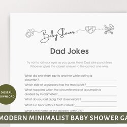 Jokes Baby Shower Game Printable Canada