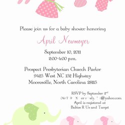 Peerless Baby Shower Invitations Beautiful
