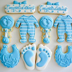 Baby Shower Sugar Cookies Decorated