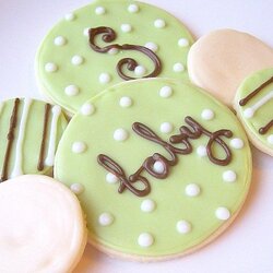Smashing Sugar Cookies Iced Custom Baby Shower Cookie Favor Favors Decorated Cakes Round Twins Detail Cupcake