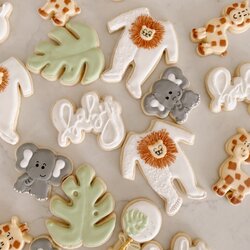 Capital Baby Shower Cookies Ideas For Decorated Treats Jungle