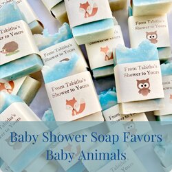 Out Of This World Baby Shower Soap Favors Set Woodland Animals In Choose Board Favor