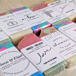 Perfect Personalized Baby Shower Favors Artisan Soap Handmade Compressed Scaled