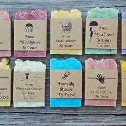 Magnificent Baby Shower Soap Favors Natural Rustic Personalized Party Guest