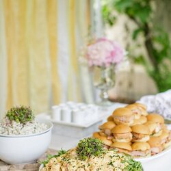 Simple Co Baby Shower From Greer Joel Catering Coed Potato Salad Sliders
