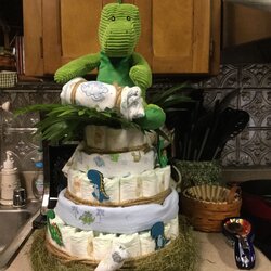 Sublime Dinosaur Baby Shower Theme Diaper Dino Choose Board Cake