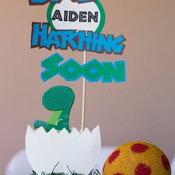 Eminent Best Images About My Baby Shower For On Dinosaur Centerpieces Showers Decorations Theme Dino Handmade