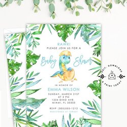 Legit Dinosaur Baby Shower Ideas Dino Printable Editable Download