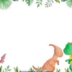 Exceptional Free Printable Dinosaur Baby Shower Invitation Templates Clip Invitations Para