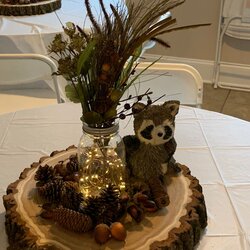 Matchless Woodland Friends Baby Shower Decorations Centerpieces Sisal