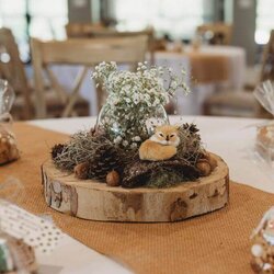 Unique Woodland Themed Baby Shower Ideas With Free Printable Included Centerpieces Woodlands Slices Upbeat