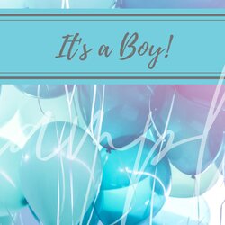 Out Of This World Virtual Background For Boy Baby Shower