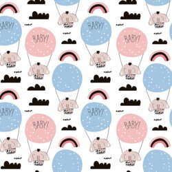 Fine Free Baby Shower Zoom Backgrounds Virtual Elephant Balloons
