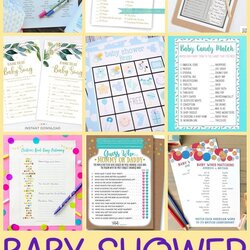 Free Printable Baby Shower Game Templates