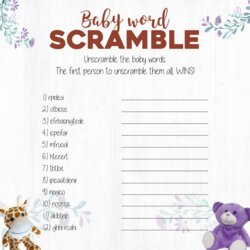 Free Baby Shower Game