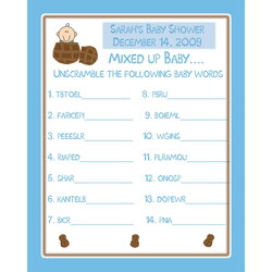 Brilliant Awesome Baby Shower Game Word Scramble Scrambled Scrambles Free Printable