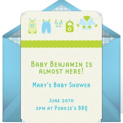 Capital Email Invitations Baby Showers Shower Neutral Gender Invite Colors Blue