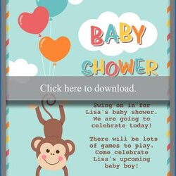 Sublime Office Baby Shower Invitation Wording Samples Monkey Thumbnail