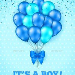 Brilliant Boy Baby Shower Background By Balloons Auto