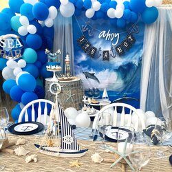 Ahoy Its Boy Nautical Baby Shower Party Design Styling And Sail