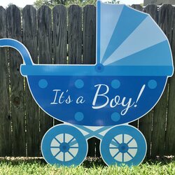 Out Of This World Its Boy Yard Sign Birth Announcement Baby Stroller Shower Signs Reveal Gender Welcome Lawn
