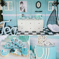 Spiffing Breakfast At Baby Shower Tea Party Ideas Tiffany Themes