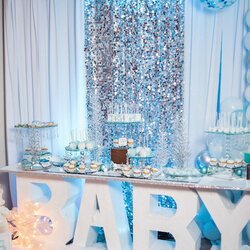 Superlative This Icy Blue And Silver Winter Wonderland Baby Shower Is Must See