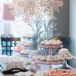 Great Easy Ideas For An Amazing Winter Wonderland Baby Shower Party Birthday Girl Decorations Snowflake Table