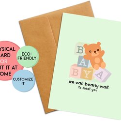 Worthy Personalized New Baby Pun Card Cute Shower