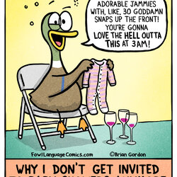 Smashing Baby Shower Fowl Language Comics Parenting Funny Humor Comic Life Hilarious Duck Jokes Meme Memes